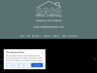 first2install.co.uk Webseite Vorschau