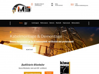 ms-kabelmontage.com Webseite Vorschau