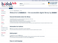 bidok.library.uibk.ac.at Webseite Vorschau