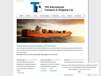trs-shipping.ch Webseite Vorschau