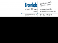 braunholzmetallbaugmbh.de Webseite Vorschau
