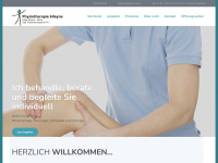 physio-alleyne.ch Webseite Vorschau
