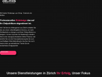 delphis-webdesign.ch Webseite Vorschau