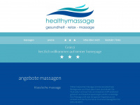 healthymassage.ch Webseite Vorschau