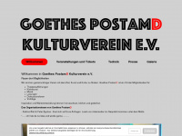 goethes-postamd.de Webseite Vorschau