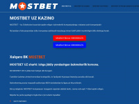 mostbet-slot-uz.com Webseite Vorschau