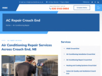 crouchendhvac.co.uk Webseite Vorschau