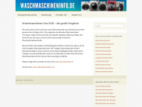 waschmaschineninfo.de Webseite Vorschau