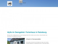 ratzeburgferienhaus.de Webseite Vorschau