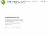nig-naturaldyes.com Webseite Vorschau