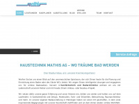 haustechnik-mathis.ch Webseite Vorschau
