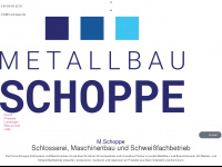 metallbau-schoppe.de Webseite Vorschau