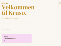 kruso.dk Webseite Vorschau