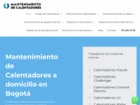 mantenimientocalentadores.com Webseite Vorschau