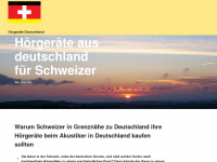hoergeraete-deutschland.ch Webseite Vorschau