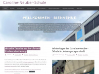 caroline-neuber-schule.de Webseite Vorschau