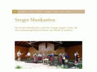 seegermusikanten.de Webseite Vorschau