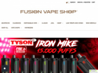 fusionvapeshop.com Webseite Vorschau