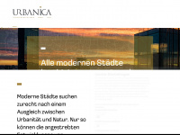 urbanica.at Webseite Vorschau