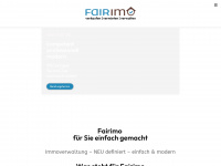 fairimo.ch Webseite Vorschau