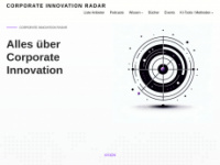 corporate-innovation-radar.de Webseite Vorschau