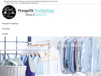 wangelik-textilpflege.de Webseite Vorschau