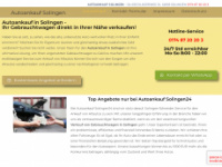 autoankauf-solingen24.de Webseite Vorschau