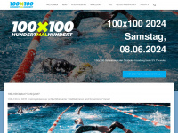 100x100schwimmen.de Webseite Vorschau