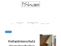 mwalser-wdvs.at Webseite Vorschau