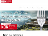 biodiversitaetsinitiative-nein.ch Webseite Vorschau