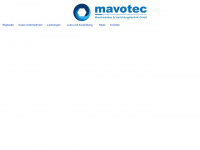 mavotec-gmbh.de Webseite Vorschau