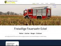 feuerwehr-eckel.de Webseite Vorschau