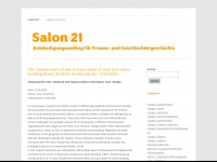 salon21.univie.ac.at Webseite Vorschau