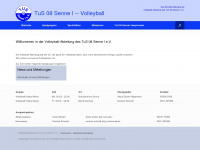 tus08senne1-volleyball.de Webseite Vorschau