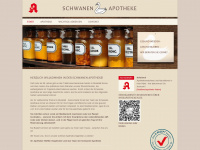 schwanen-apotheke-senne.de Webseite Vorschau