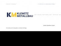 klewitz-metallbau.de Webseite Vorschau