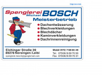 spenglerei-bosch.de Webseite Vorschau