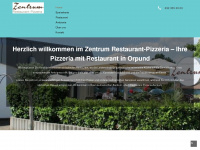pizzeria-zentrum.ch Webseite Vorschau