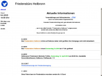 friedensbewegung-heilbronn.de Webseite Vorschau