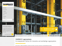 dambach-lagersysteme.de Webseite Vorschau