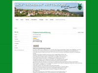 frohsinn-wittendorf.de Webseite Vorschau