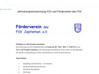 fsv-zepfenhan.de Webseite Vorschau