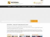 nicromal.de Webseite Vorschau