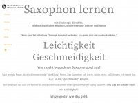 saxophonschulekirschke.de Webseite Vorschau