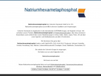 natriumhexametaphosphat.de Webseite Vorschau