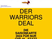warriors-saisonkarte.ch Webseite Vorschau