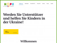 hope-children.help Webseite Vorschau