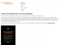 architektenstartup.ch Webseite Vorschau