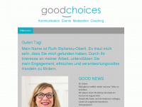 goodchoices.ch Webseite Vorschau