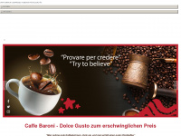 caffebaroni.de Webseite Vorschau